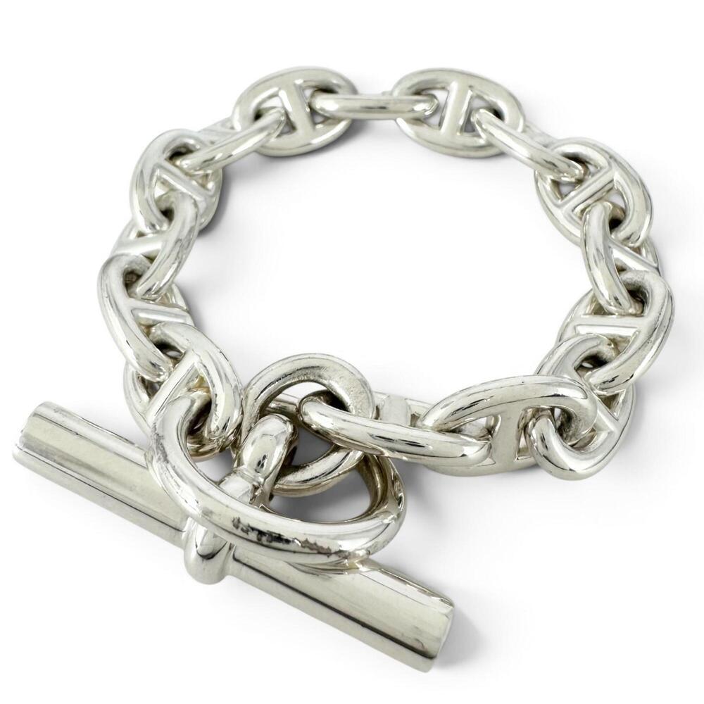 HERMES Silver Charm Bracelet